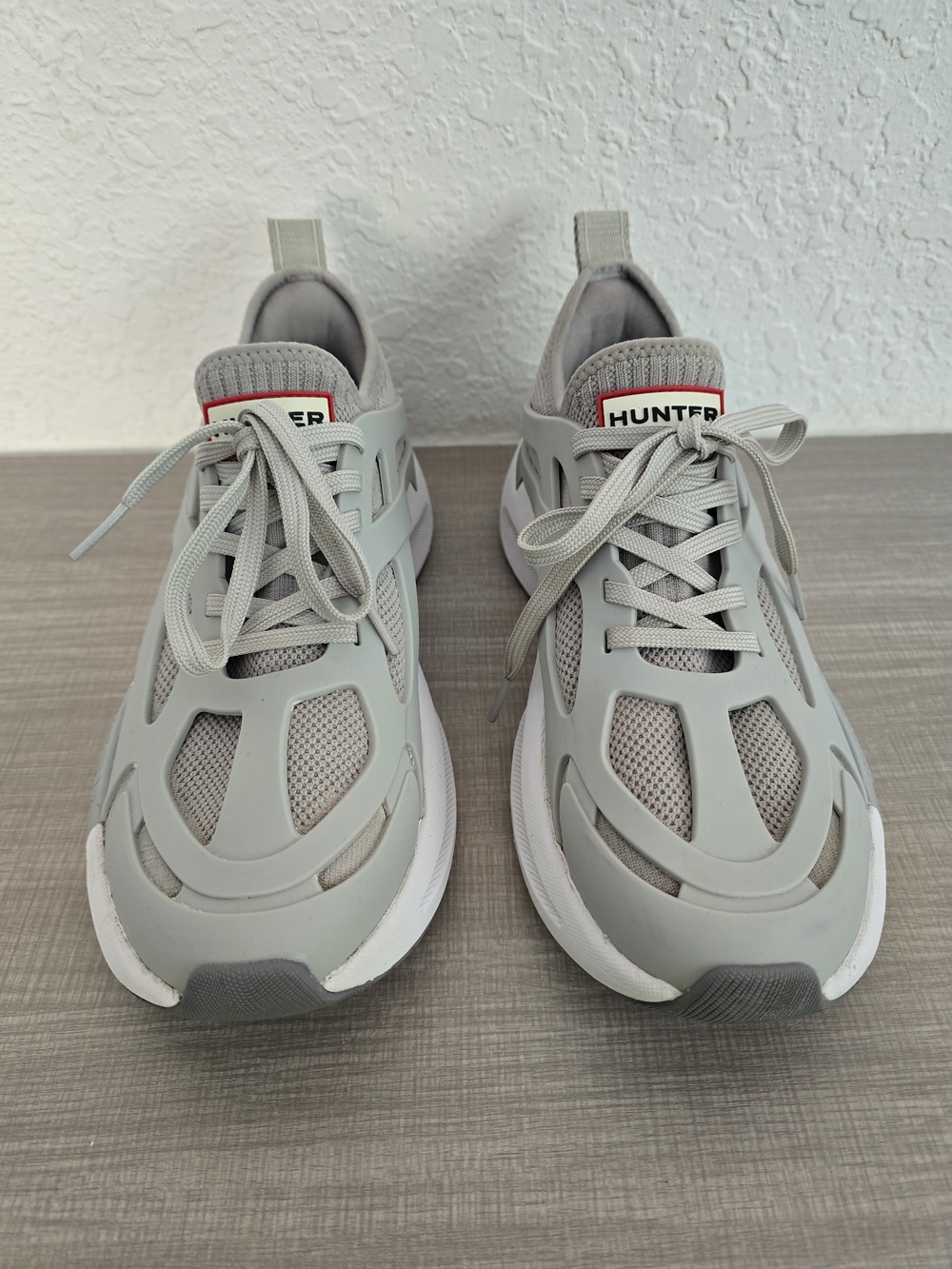 Hunter Women's Grey Knit Sneakers Shoes Size US 7.5/ EU 38.5 / UK 5.5 HWTULIP